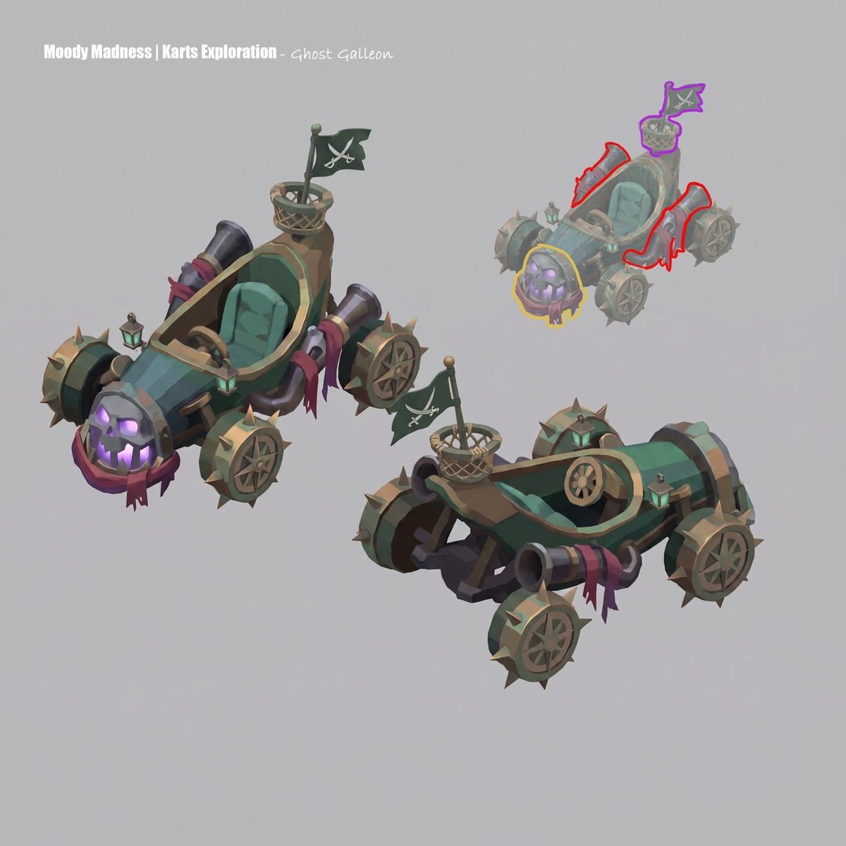 Galleon Ghost kart model sheet