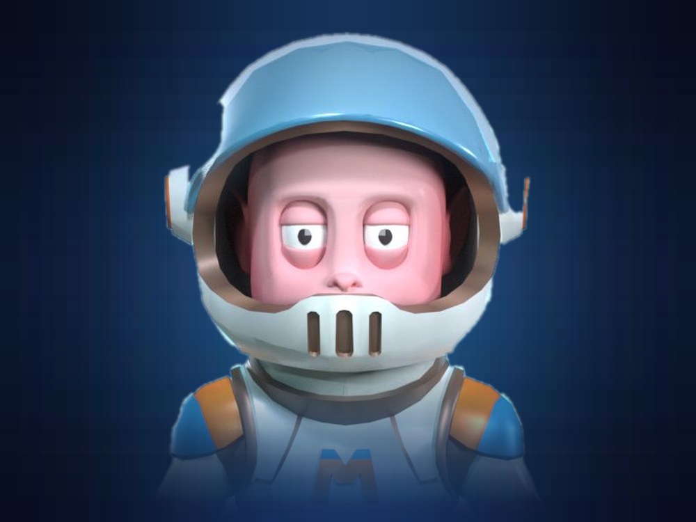 Space Jet astronaut character bust